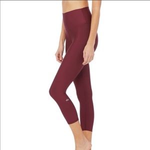 ALO Yoga 7/8 High-Waist Airbrush Legging Cherry